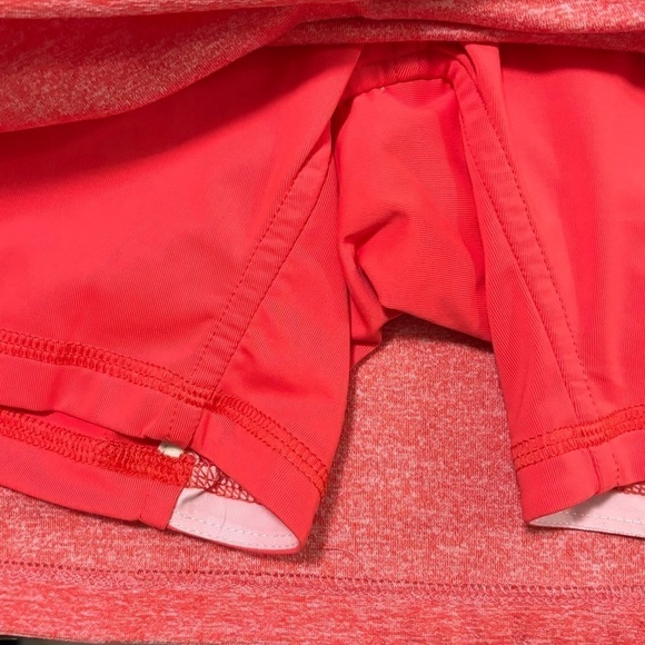 Peter Millar Golf Skort Activewear Pink Poppy Pockets Sun Protection Size XS - Picture 7 of 7